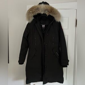 Used Canada Goose jacket. Black. Size S/P